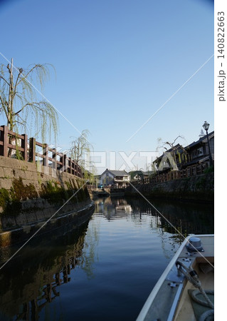 水郷の街 千葉県佐原 小野川舟遊び 水郷の街 千葉県佐原 小野川舟遊び 140822663