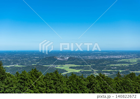 筑波山からの眺望 関東平野のパノラマ風景 筑波山からの眺望 関東平野のパノラマ風景 140822672