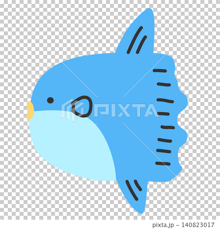 かわいいマンボウのイラスト 140823017