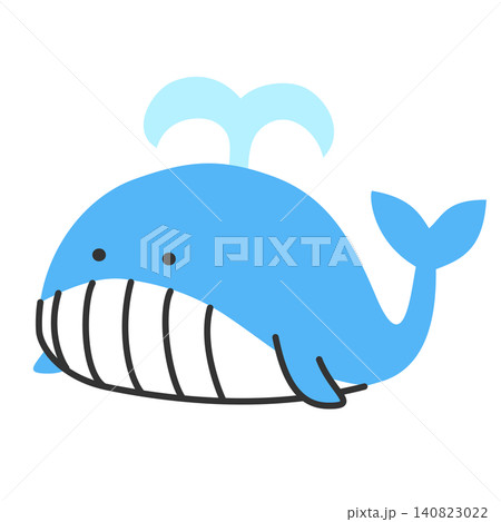 かわいいクジラのイラスト 140823022