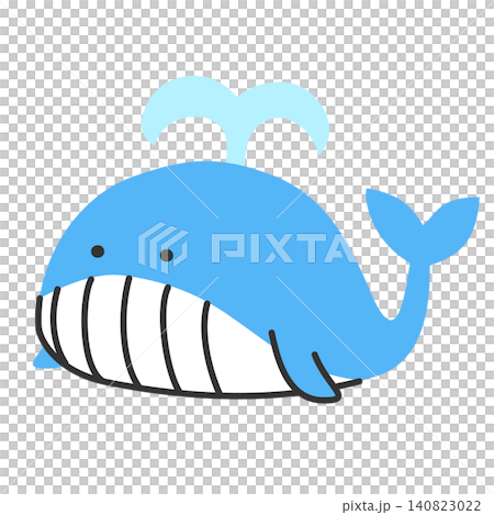 かわいいクジラのイラスト 140823022