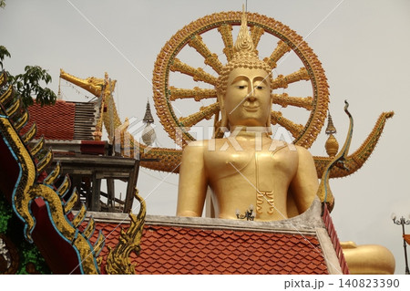 Statue in a Buddhist temple Statue in a Buddhist temple 140823390