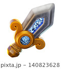 Iron Sword 3D Render Icon, Fantasy Weapon Illustration Iron Sword 3D Render Icon, Fantasy Weapon Illustration 140823628
