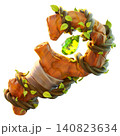 Wizard Staff 3D Render Icon, Fantasy Weapon Illustration Wizard Staff 3D Render Icon, Fantasy Weapon Illustration 140823634