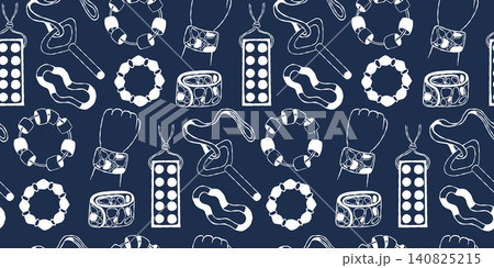 Sensory Fidget Toy Seamless Pattern Doodle . White Outline Autism ADHD Chew Necklace, Stretchy String Bracelet Clicker on Dark Blue Background. Special Needs Therapy. Horizontal Vector Illustration Sensory Fidget Toy Seamless Pattern Doodle . White Outline Autism ADHD Chew Necklace, Stretchy String Bracelet Clicker on Dark Blue Background. Special Needs Therapy. Horizontal Vector Illustration 140825215