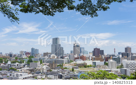 新緑の仙台市全景 新緑の仙台市全景 140825313