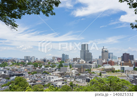 新緑の仙台市全景 新緑の仙台市全景 140825332