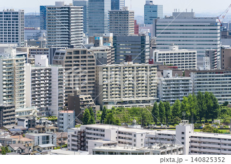 新緑の仙台市全景 新緑の仙台市全景 140825352
