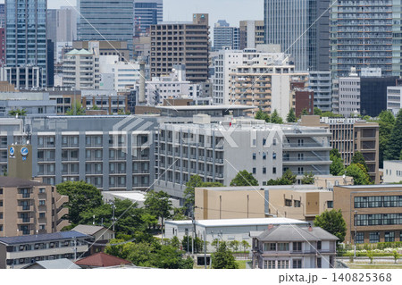 新緑の仙台市全景 140825368