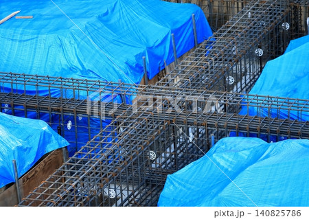 地中梁の配筋状況（建築工事） 140825786