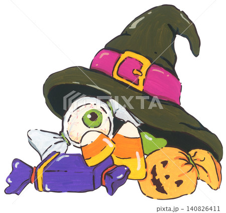 Halloween Candy Illustration 140826411