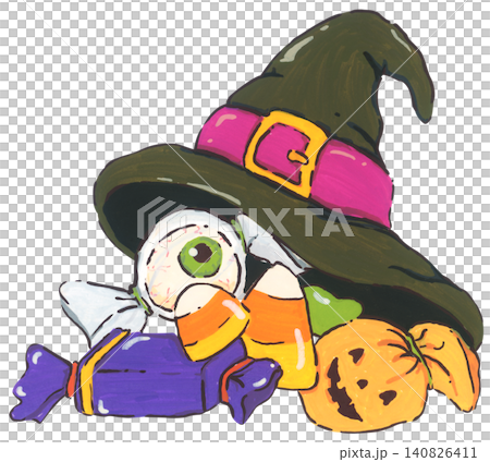 Halloween Candy Illustration 140826411