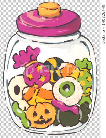 Halloween Candy Illustration 140826449