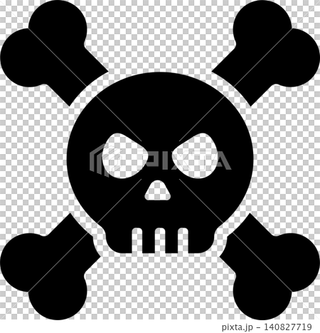 Skull silhouette icon Skull silhouette icon 140827719
