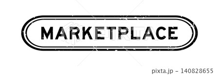Grunge black marketplace word rubber seal stamp on white background Grunge black marketplace word rubber seal stamp on white background 140828655