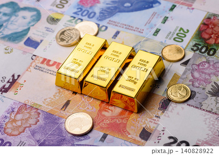 Argentine gold bars or ingots as a tool for balance, financial investment. Argentine gold bars Argentine gold bars or ingots as a tool for balance, financial investment. Argentine gold bars 140828922