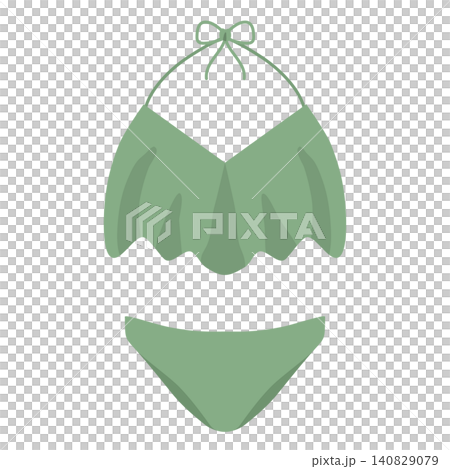 綠色荷葉邊泳衣 綠色荷葉邊泳衣 140829079