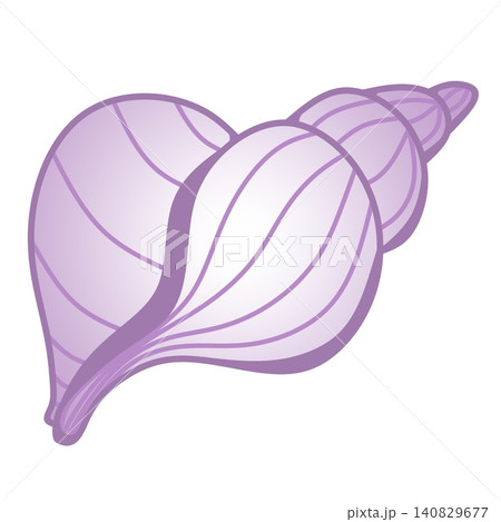 Minimalist sea shell vector icon for stickers and summer templates. Minimalist sea shell vector icon for stickers and summer templates. 140829677