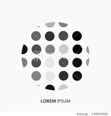 Vector Abstract Dot Circles Set Vector Abstract Dot Circles Set 140830462