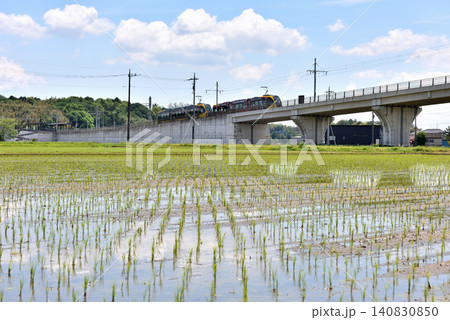 宇都宮LRT飛山城址駅近くの田園風景 宇都宮LRT飛山城址駅近くの田園風景 140830850