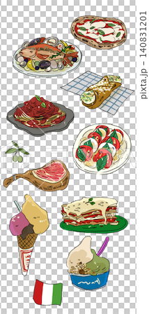Italian food illustrations Italian food illustrations 140831201