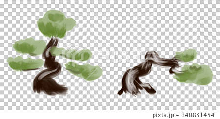 用 brush_brocade_set 繪製的松樹 用 brush_brocade_set 繪製的松樹 140831454