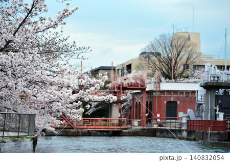 夷川発電所の桜 140832054
