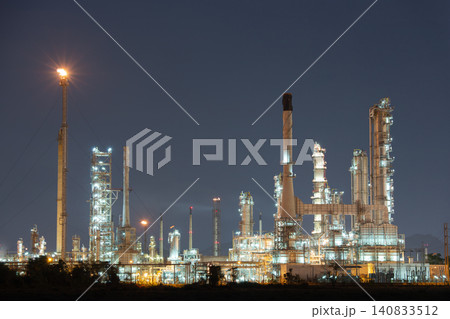 Petroleum Refinery at Dusk Petroleum Refinery at Dusk 140833512