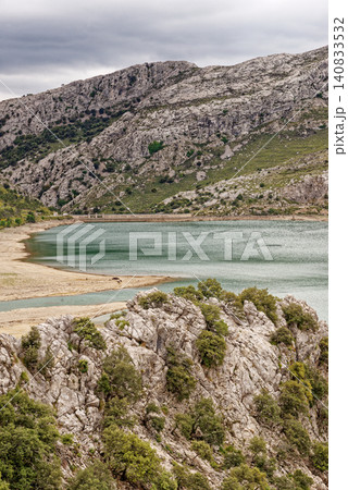 Beautiful mountain lake Panta de Gorg Blau, Mallorca, Spain Beautiful mountain lake Panta de Gorg Blau, Mallorca, Spain 140833532