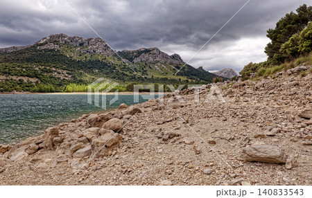 Beautiful mountain lake Panta de Gorg Blau, Mallorca, Spain Beautiful mountain lake Panta de Gorg Blau, Mallorca, Spain 140833543