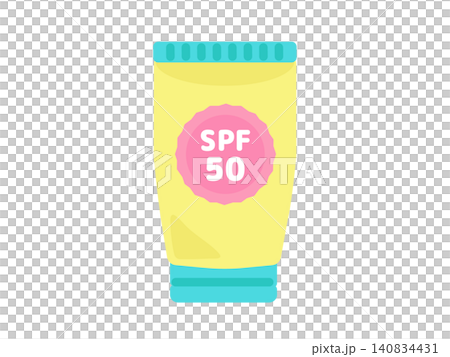 Sunscreen cream (SPF 50) - Illustration Sunscreen cream (SPF 50) - Illustration 140834431