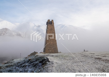 a historical watchtower in the village of Sioni a historical watchtower in the village of Sioni 140835008