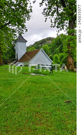 Gamle Bergen Museum, in Sandviken, Norway, an open-air museum with historic wooden houses Gamle Bergen Museum, in Sandviken, Norway, an open-air museum with historic wooden houses 140835077