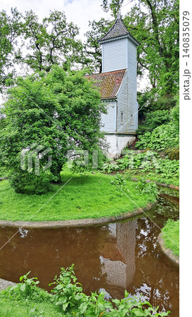 Gamle Bergen Museum, in Sandviken, Norway, an open-air museum with historic wooden houses 140835079