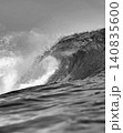 Dynamic Monochrome Depiction, Vivid Black And White Waterscape 140835600