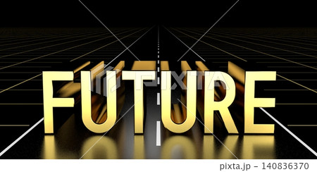 Future concept, road - 3D rendering 140836370