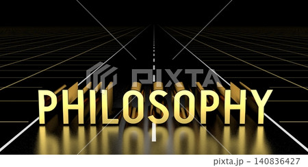 Philosophy concept, road - 3D rendering 140836427