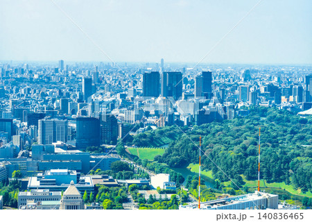 東京都市風景・永田町 麹町方面を望む 東京都市風景・永田町 麹町方面を望む 140836465