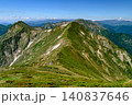 夏の谷川連峰・肩の小屋から見る山並みの絶景 夏の谷川連峰・肩の小屋から見る山並みの絶景 140837646