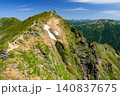 谷川岳の夏景色・トマの耳から見るオキの耳|日本百名山 谷川岳の夏景色・トマの耳から見るオキの耳|日本百名山 140837675