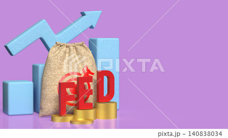 Federal Reserve Rate Hike And Economic Growth Concept 3d render. 140838034