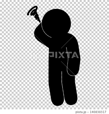 Pictogram of a person in trouble Pictogram of a person in trouble 140838317