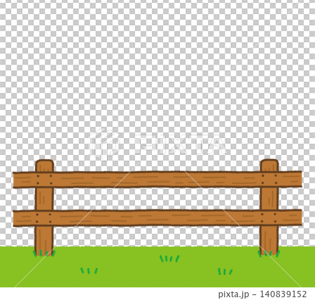 Pasture fence, grassland background, hand-drawn illustration Pasture fence, grassland background, hand-drawn illustration 140839152
