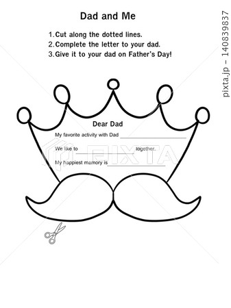 Father Day Craft Dad and Me Father Day Writing Activity Printable worksheet Father Day Craft Dad and Me Father Day Writing Activity Printable worksheet 140839837