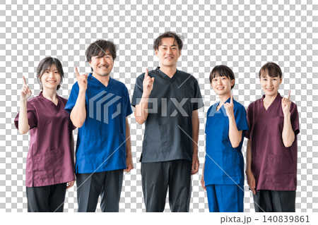 Doctors, caregivers, and chiropractors wearing scrubs (Recommended, Points, Introduction) Doctors, caregivers, and chiropractors wearing scrubs (Recommended, Points, Introduction) 140839861