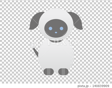 イヌ型ロボットのAIペットイラスト(かわいい・動物・近未来・テクノロジー・ベクター・背景透過) イヌ型ロボットのAIペットイラスト(かわいい・動物・近未来・テクノロジー・ベクター・背景透過) 140839909