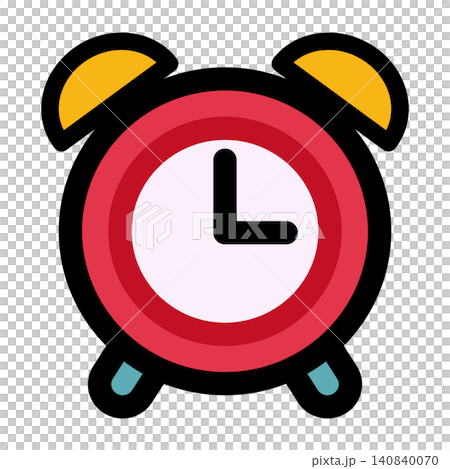 Simple and cute alarm clock icon Simple and cute alarm clock icon 140840070