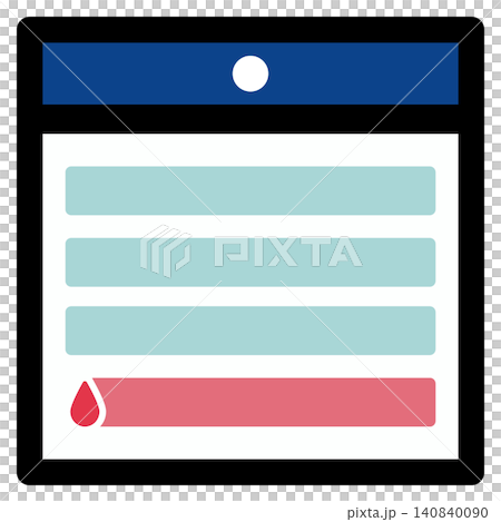 Simple and cute menstrual icons Simple and cute menstrual icons 140840090