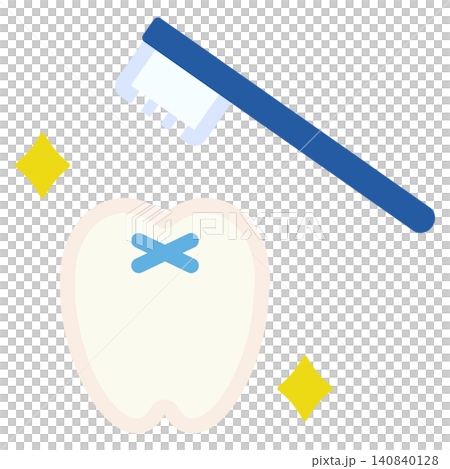 Simple and cute toothbrush icon (flat design) Simple and cute toothbrush icon (flat design) 140840128