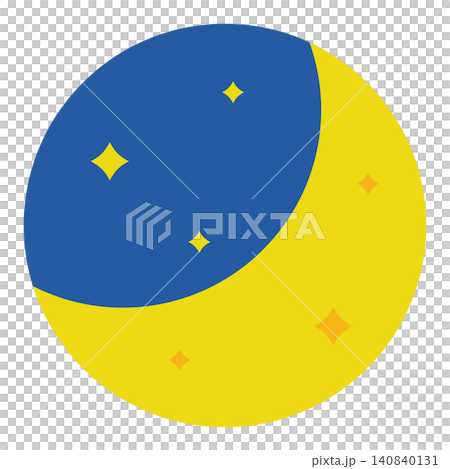 簡潔可愛的夜晚圖示(扁平化設計) 簡潔可愛的夜晚圖示(扁平化設計) 140840131